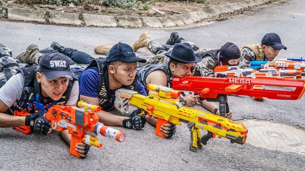 The Foam Defenders of nerf  war