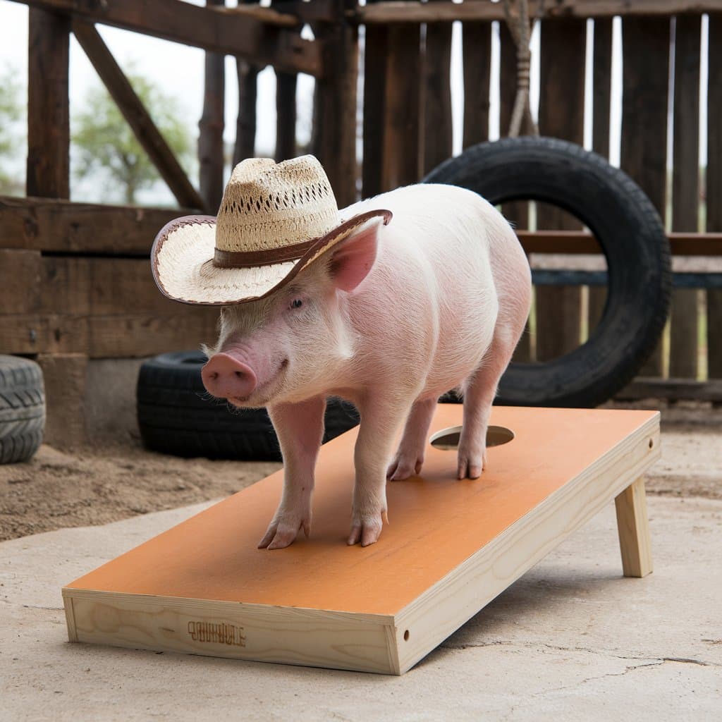 funny cornhole image