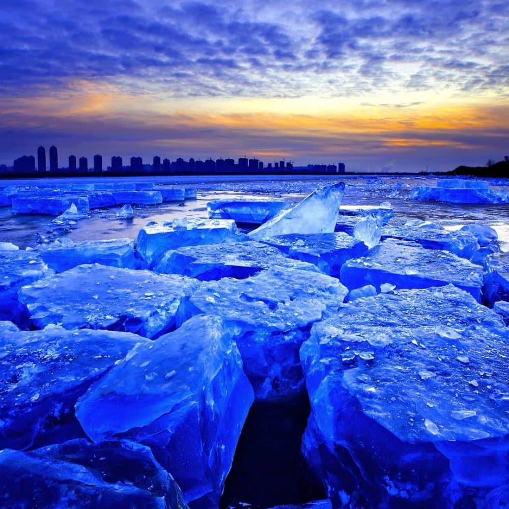 Blue ice