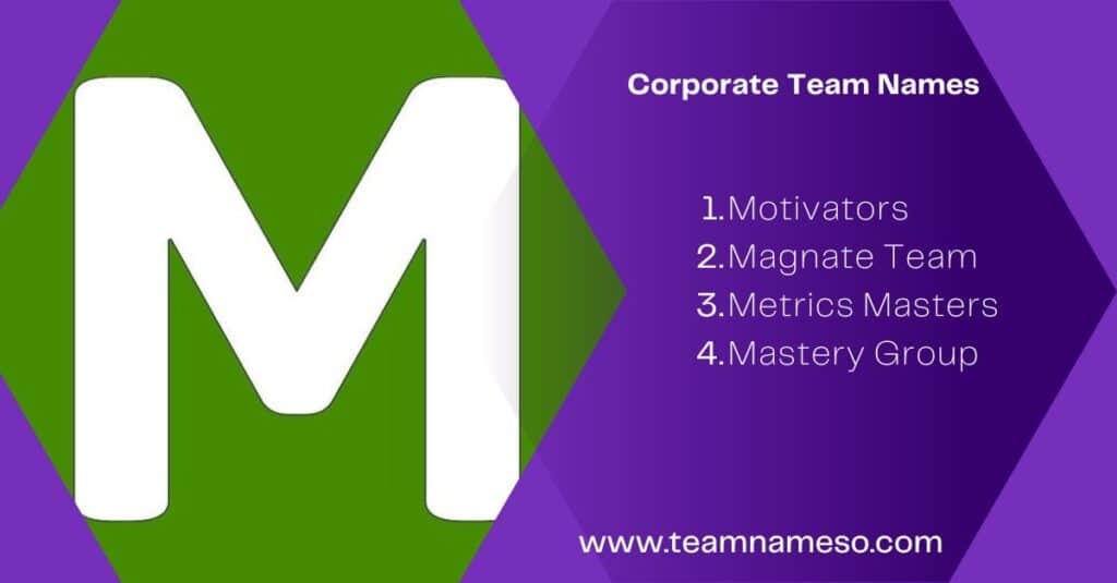 Corporate Team Names