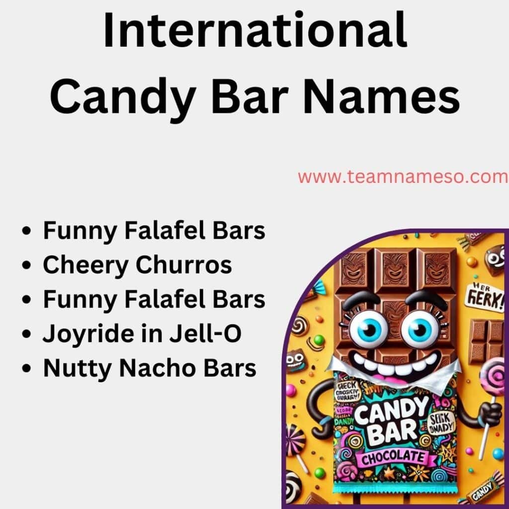 International Candy Bar Names