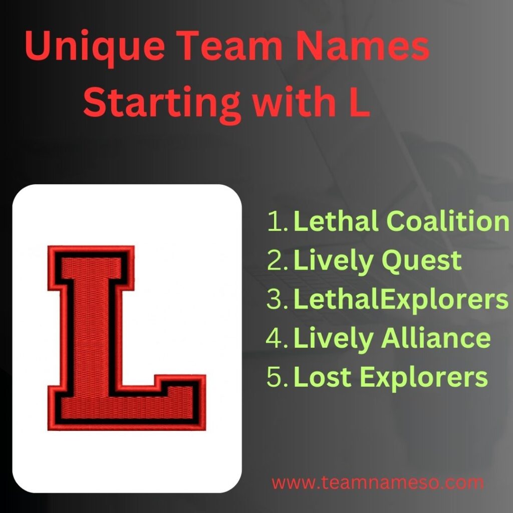 Unique Team Names Starting with L